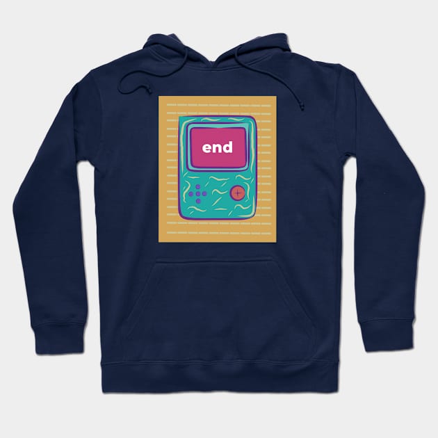 old school game end Hoodie by Aisiiyan